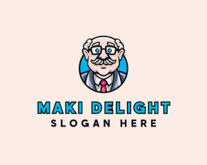 Old Bald Man logo design