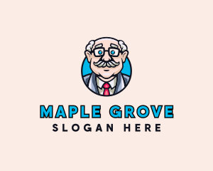 Old Bald Man logo design