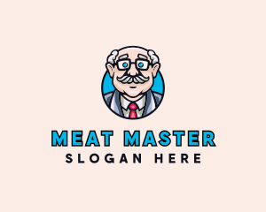 Old Bald Man logo design