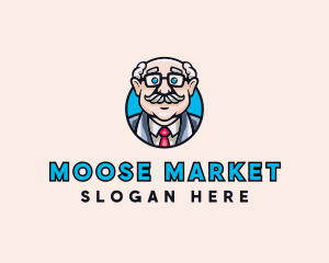 Old Bald Man logo design