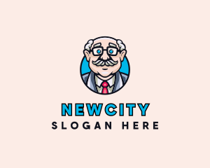 Old Bald Man logo design