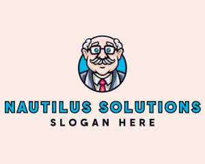 Old Bald Man logo design