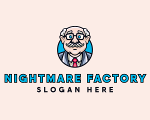 Old Bald Man logo design