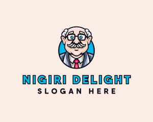 Old Bald Man logo design