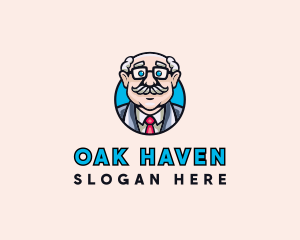 Old Bald Man logo design