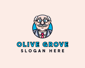 Old Bald Man logo design