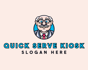 Old Bald Man logo design