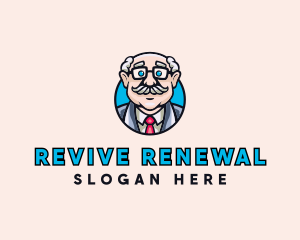 Old Bald Man logo design