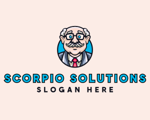 Old Bald Man logo design