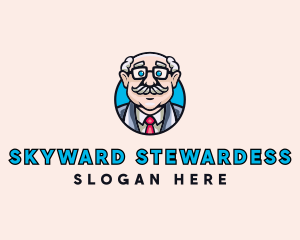 Old Bald Man logo design