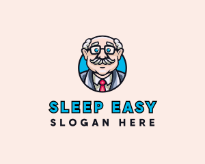 Old Bald Man logo design