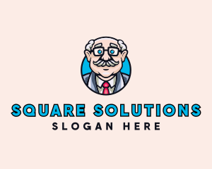 Old Bald Man logo design