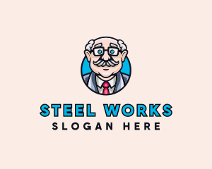 Old Bald Man logo design