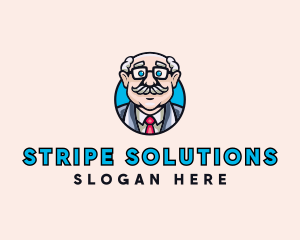 Old Bald Man logo design