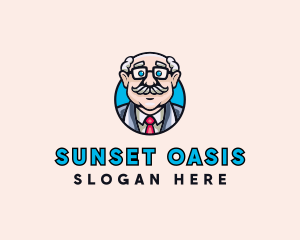 Old Bald Man logo design