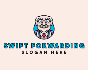 Old Bald Man logo design