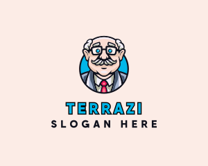 Old Bald Man logo design