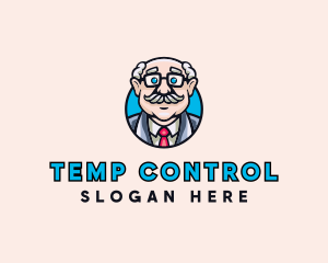 Old Bald Man logo design