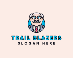 Old Bald Man logo design