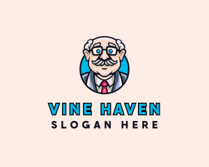 Old Bald Man logo design