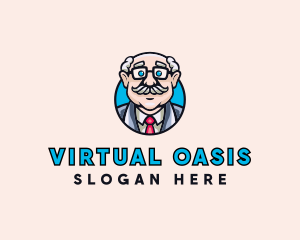 Old Bald Man logo design