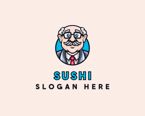 Old Bald Man logo design