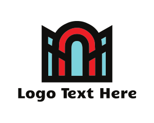 Arch - Archway Door Architecture logo design