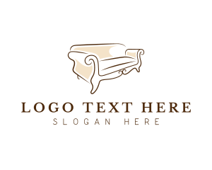 Interior - Lounge Sofa Decoration logo design