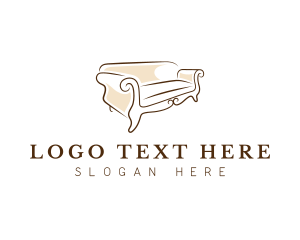 Couch - Lounge Sofa Decoration logo design