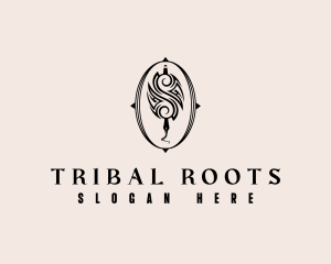 Tribal Tattoo Pen logo design