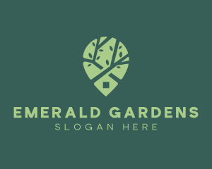 Nature Garden Tree logo design