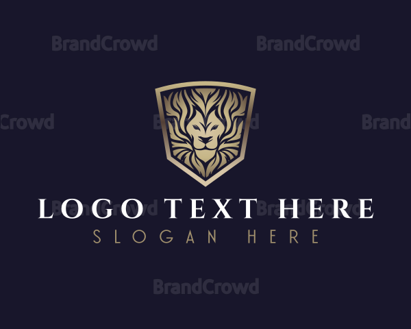 Luxury Lion Crest Logo