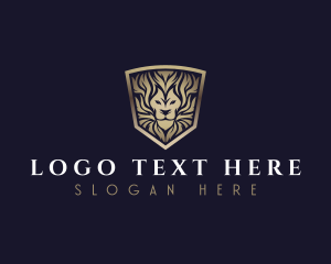 Hunter - Luxury Lion Crest logo design