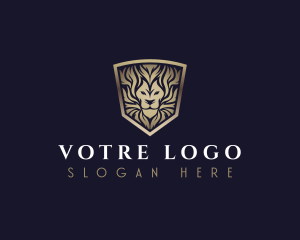 Insurance - Luxury Lion Crest logo design