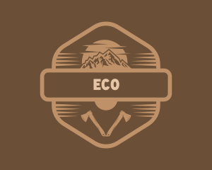 Mountain Climbing - Mountain Axe Adventure logo design