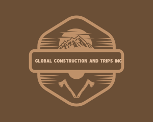 Adventure - Mountain Axe Adventure logo design