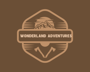 Mountain Axe Adventure logo design