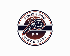 Polish - Polish Polisher Detailing logo design