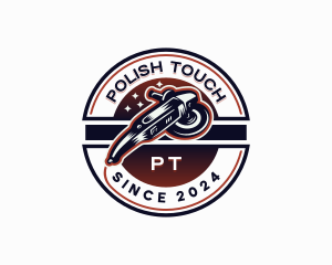 Polish - Polish Polisher Detailing logo design