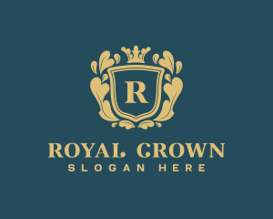 Ornamental Royal Shield logo design