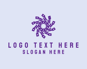 Purple - Spiral Tech Software logo design