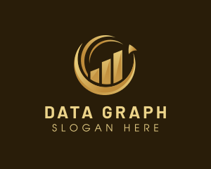 Chart Graph Arrow logo design