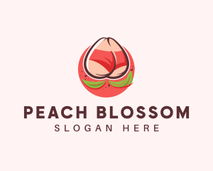 Peach Booty Underwear logo design