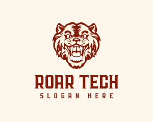 Roaring Tiger Mascot logo design