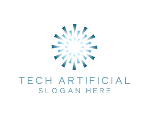 Artificial - Burst Artificial Intelligence logo design