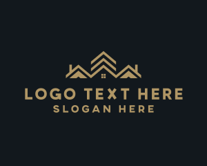 Construction - Residential Roof Property logo design