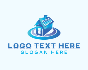 Electricity - Roof Solar Panel logo design