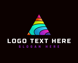 Premium - Modern Rainbow Triangle logo design