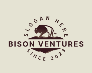 Buffalo Mountain Bison logo design