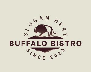 Buffalo Mountain Bison logo design